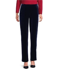 Jones New York Velour Straight Leg Coordinating Pants
