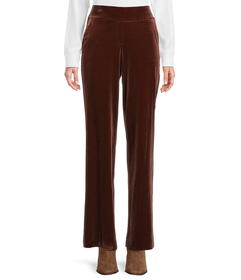 Jones New York Velour Straight Leg Coordinating Pants