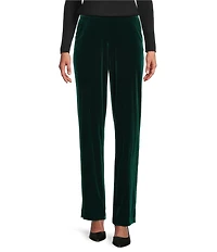 Jones New York Velour Straight Leg Coordinating Pants