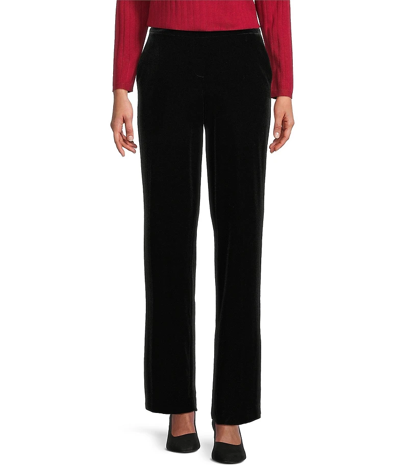 Jones New York Velour Straight Leg Coordinating Pants