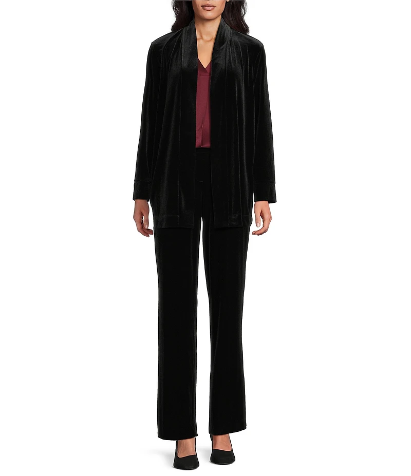 Jones New York Velour Straight Leg Coordinating Pants