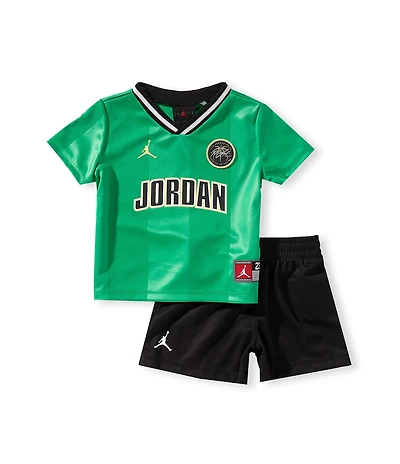 Jordan Baby Boys Short Sleeve Sport Jersey Mesh T-Shirt & Shorts 2-Piece Set
