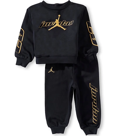 Jordan Baby Boys Long-Sleeve Mountainside Fleece Sweatshirt & Matching Jogger Pants Set
