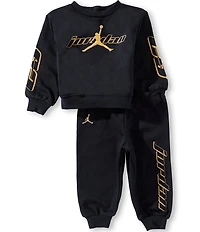 Jordan Baby Boys Long-Sleeve Mountainside Fleece Sweatshirt & Matching Jogger Pants Set