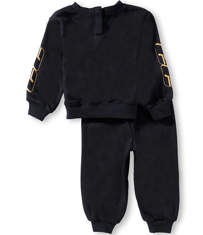 Jordan Baby Boys Long-Sleeve Mountainside Fleece Sweatshirt & Matching Jogger Pants Set