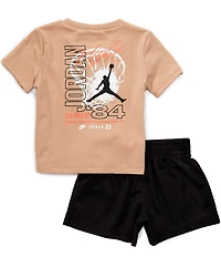 Jordan Baby Boys Short-Sleeve Flight Team T-Shirt & Shorts Set