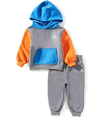 Jordan Baby Long Sleeve Jordan Fleece Pullover Hoodie & Jogger Pants Set