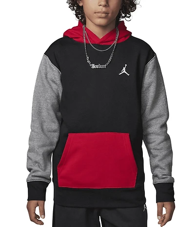 Jordan Big Boys Long Sleeve Brooklyn Fleece Hoodie