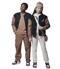 Jordan Big Boys Long Sleeve Varsity Jacket