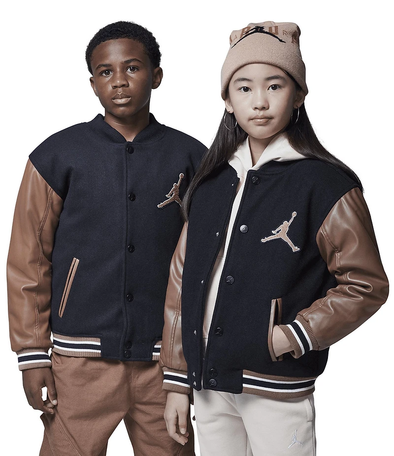 Jordan Big Boys Long Sleeve Varsity Jacket
