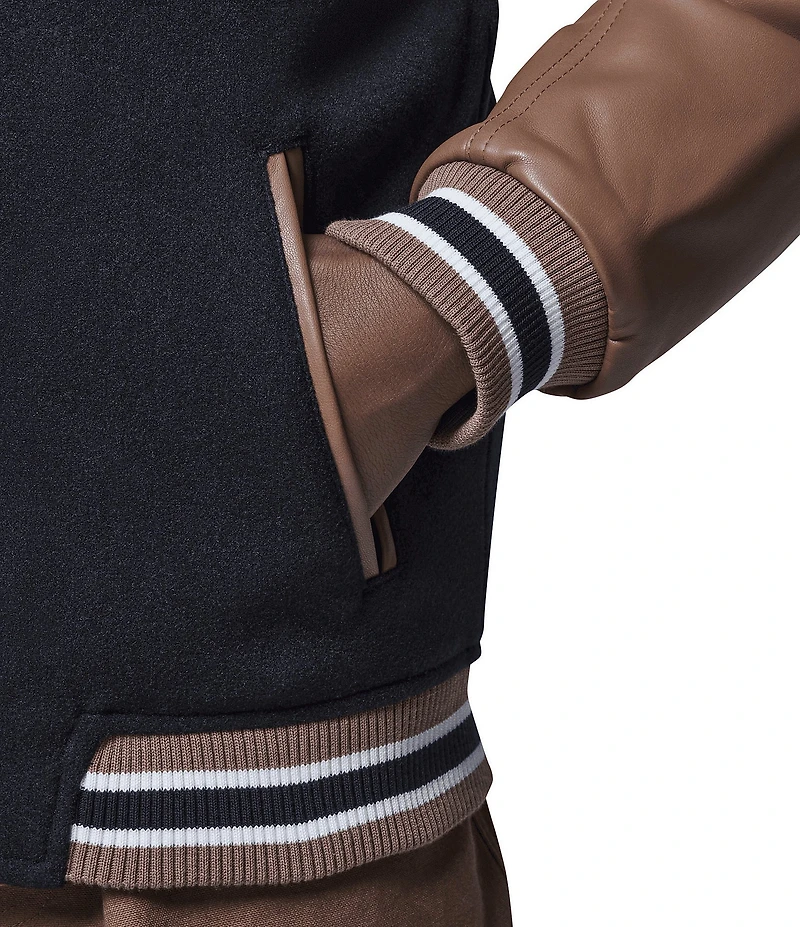 Jordan Big Boys Long Sleeve Varsity Jacket