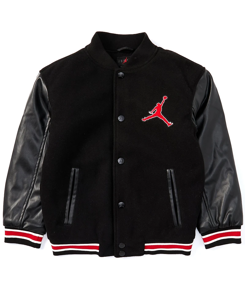 Jordan Big Boys Long Sleeve Varsity Jacket