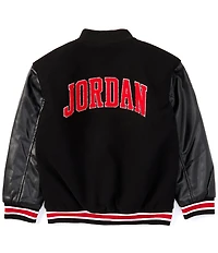Jordan Big Boys Long Sleeve Varsity Jacket