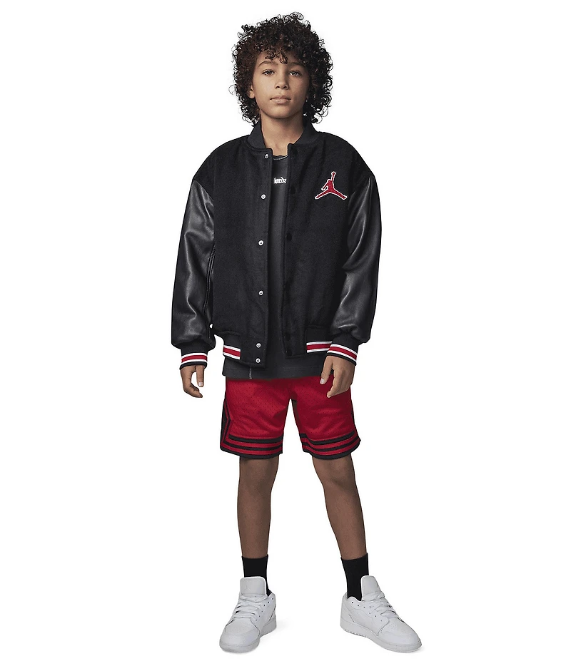 Jordan Big Boys Long Sleeve Varsity Jacket