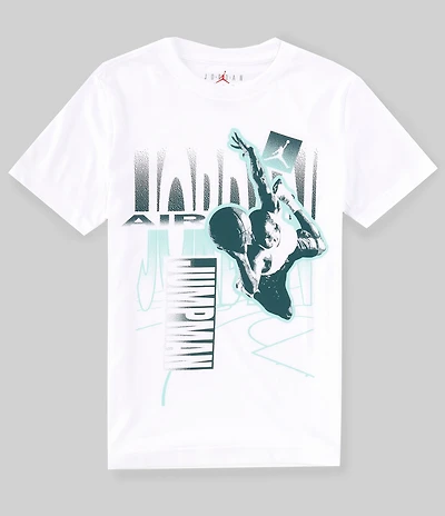Jordan Big Boys Short Sleeve Court Fade Graphic T-Shirt