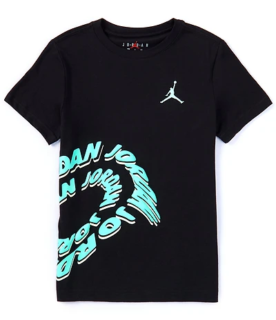 Jordan Big Boys Short Sleeve Wrapped Galaxy T-Shirt