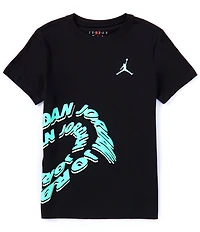 Jordan Big Boys Short Sleeve Wrapped Galaxy T-Shirt