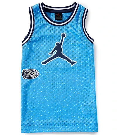 Jordan Big Boys Sleeveless Playoff Specked Jersey Tank