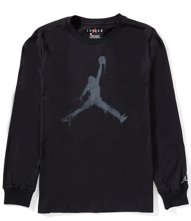 Jordan Big Boys Long-Sleeve Jumpan Drip T-Shirt