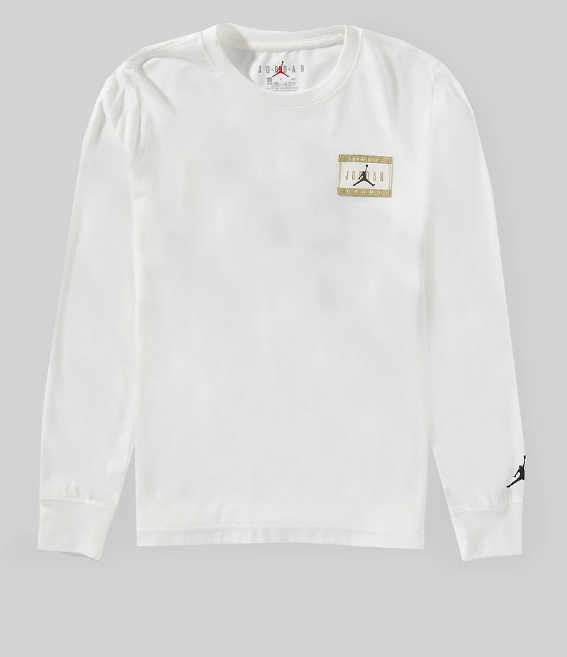 Jordan Big Boys Long Sleeve Label T-Shirt