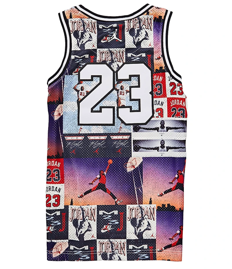 Jordan Big Boys Mesh Sleeveless Allover Print 23 Jersey