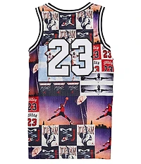 Jordan Big Boys Mesh Sleeveless Allover Print 23 Jersey