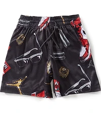 Jordan Big Boys Mike's Flight Kit Printed Jersey Knit Shorts