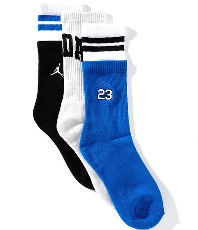 Jordan Big Boys MJVP 3-Pack Crew Socks