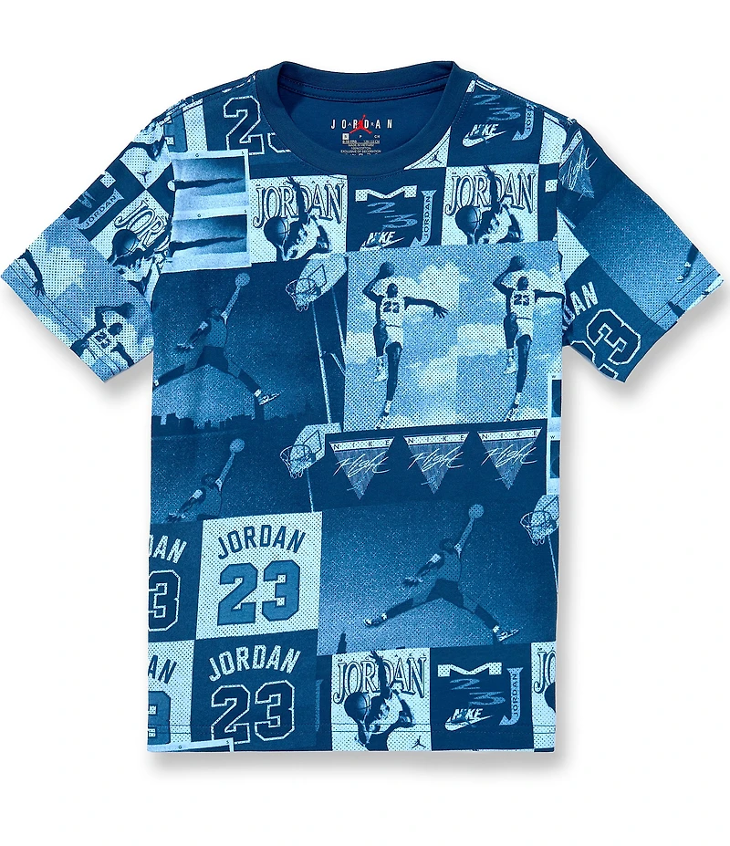 Jordan Big Boys Posturized Air Short Sleeves Printed T-Shirt