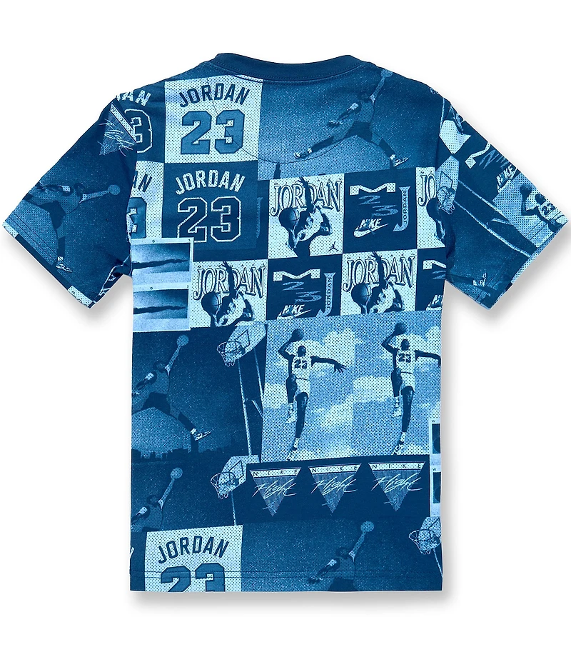 Jordan Big Boys Posturized Air Short Sleeves Printed T-Shirt
