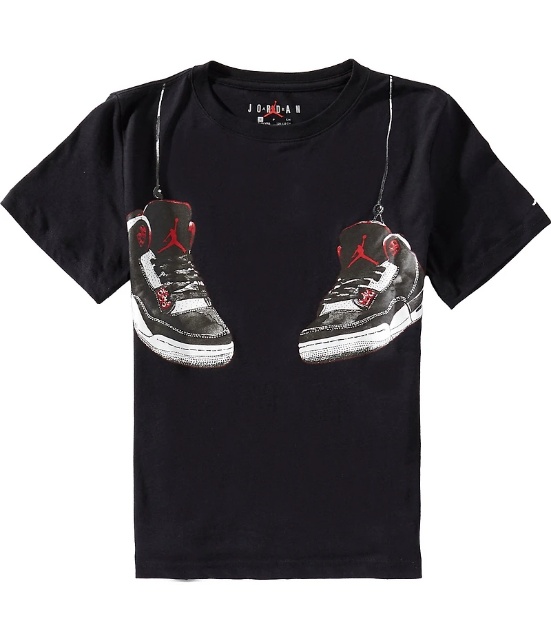 Jordan Big Boys Shoe Strings Short-Sleeve T-Shirt