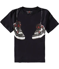 Jordan Big Boys Shoe Strings Short-Sleeve T-Shirt