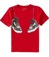 Jordan Big Boys Shoe Strings Short-Sleeve T-Shirt
