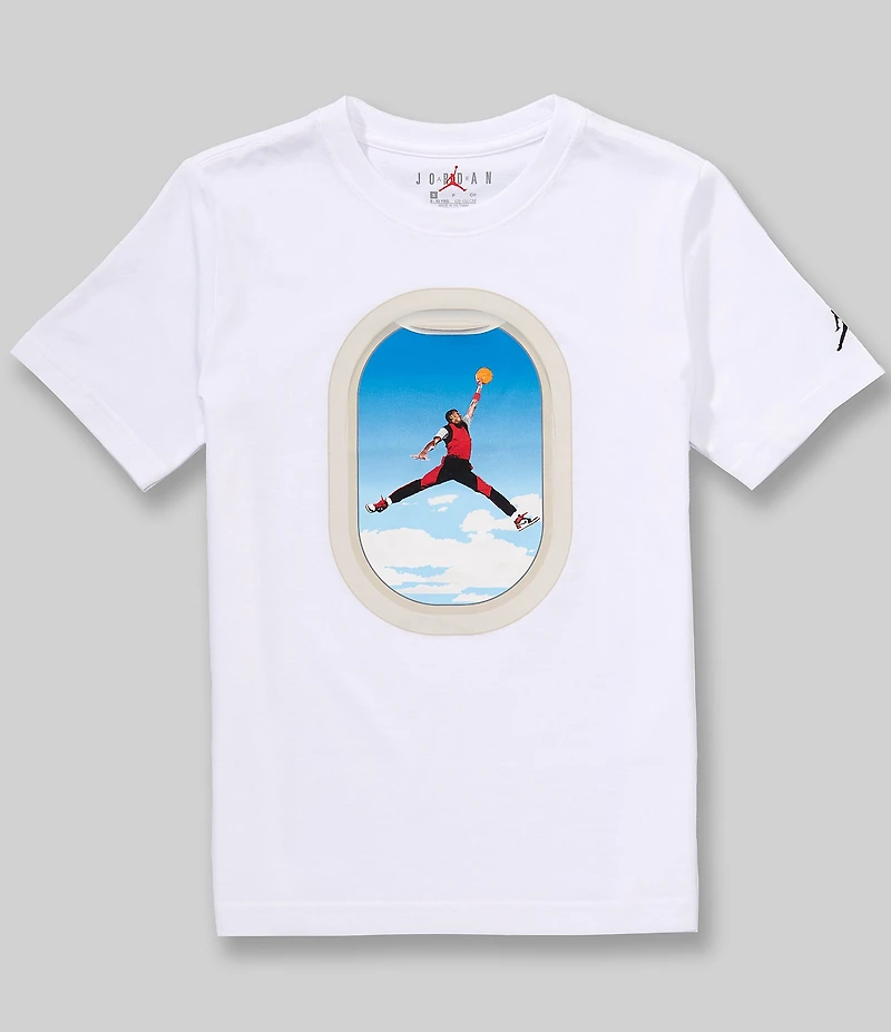 Jordan Big Boys Short Sleeve Plane Window Tee