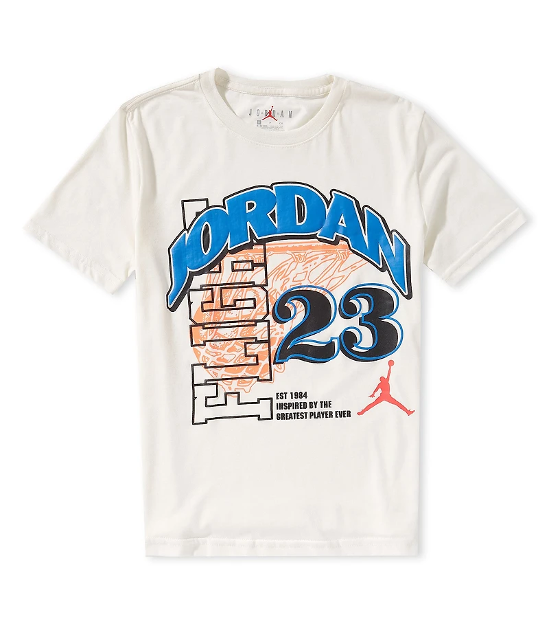 Jordan Big Boys Short-Sleeve Arched Wordmark T-Shirt