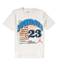 Jordan Big Boys Short-Sleeve Arched Wordmark T-Shirt