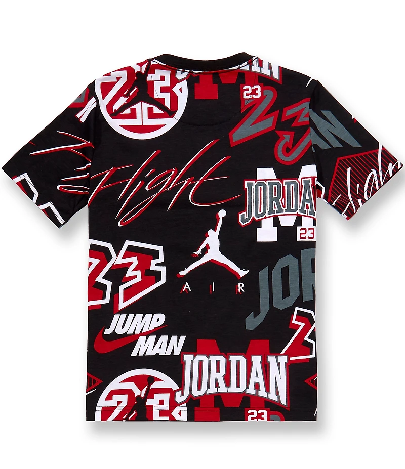 Jordan Big Boys Short Sleeve Dynasty Printed Tee