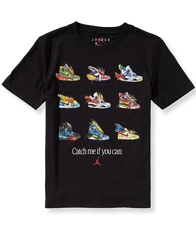 Jordan Big Boys Short-Sleeve Fishing Lure Shoes Graphic T-Shirt
