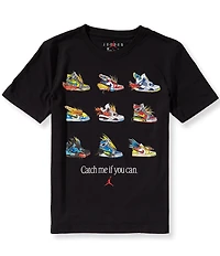 Jordan Big Boys Short-Sleeve Fishing Lure Shoes Graphic T-Shirt