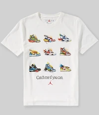 Jordan Big Boys Short-Sleeve Fishing Lure Shoes Graphic T-Shirt