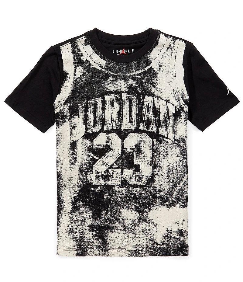 Jordan Big Boys Short Sleeve MJ MVP 23 AOP Jersey T-Shirt