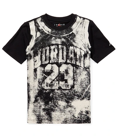 Jordan Big Boys Short Sleeve MJ MVP 23 AOP Jersey T-Shirt