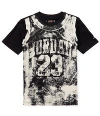 Jordan Big Boys Short Sleeve MJ MVP 23 AOP Jersey T-Shirt