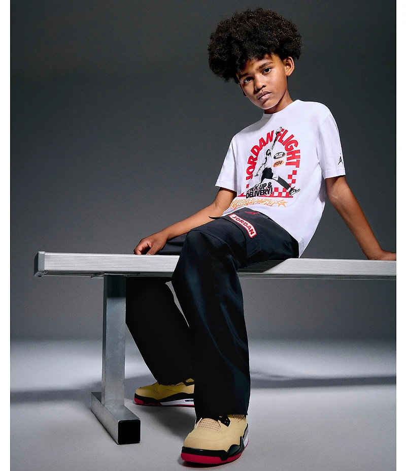 Jordan Big Boys Short Sleeve MJ Pizza Shop T-Shirt