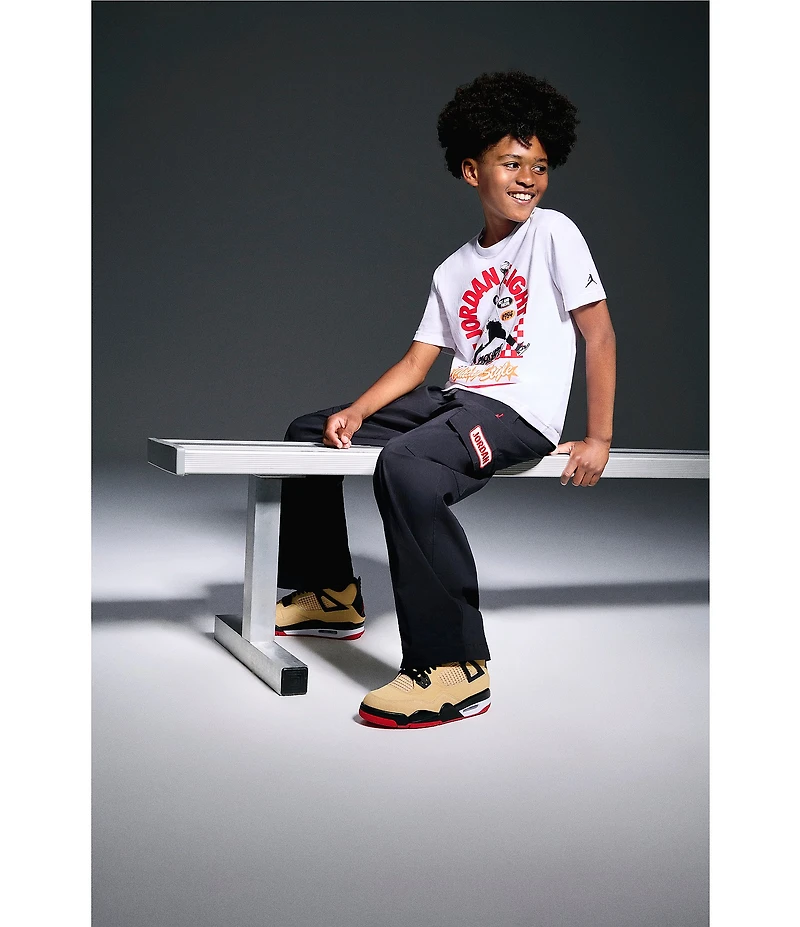 Jordan Big Boys Short Sleeve MJ Pizza Shop T-Shirt