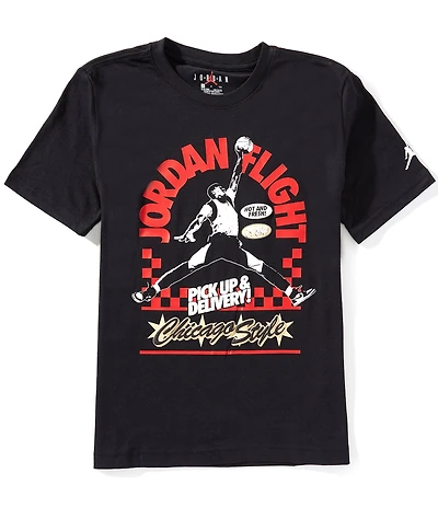 Jordan Big Boys Short Sleeve MJ Pizza Shop T-Shirt
