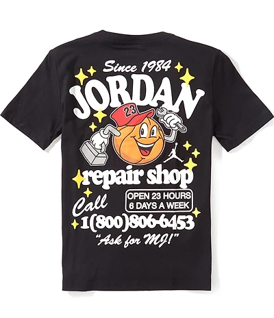 Jordan Big Boys Short Sleeve Repair Shop T-Shirt