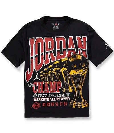 Jordan Big Boys Short Sleeve Six Time Champ T-Shirt