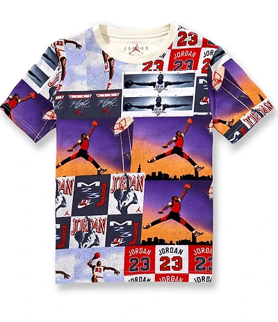 Jordan Big Boys Short Sleeves Printed Posturized Air T-Shirt