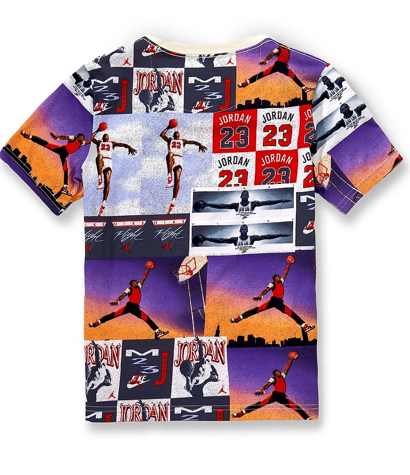 Jordan Big Boys Short Sleeves Printed Posturized Air T-Shirt